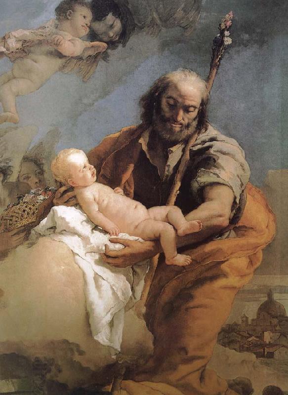 Giovanni Battista Tiepolo Saint Joseph and the Son China oil painting art